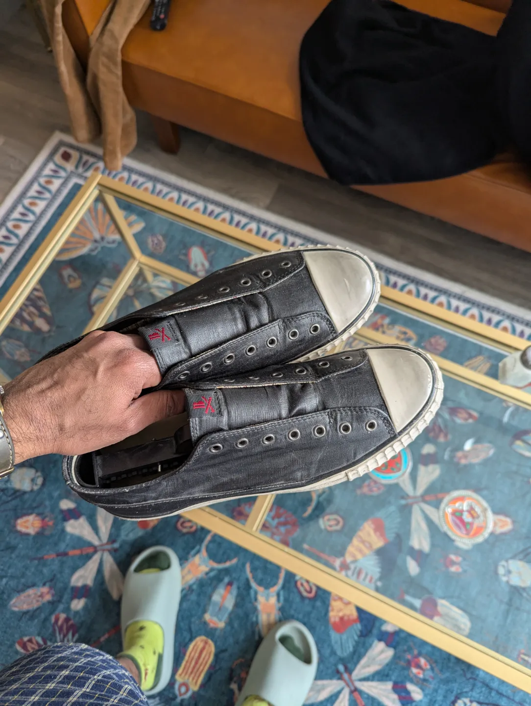 John Varvatos - Converse style laceless sneakers thumbnail