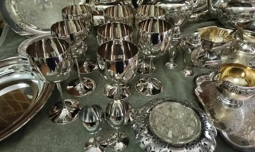 Stunning Full Collection of Silver Plated Serving Pieces image indicator(2)