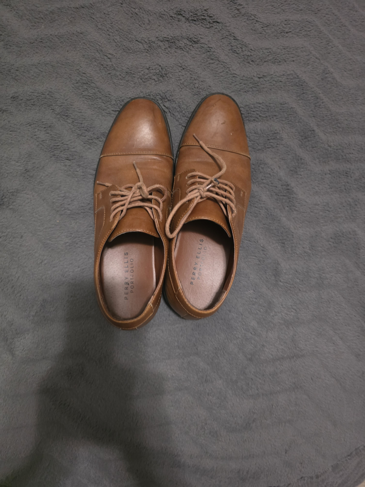 Perry Ellis Portfolio Brown Dress Shoes#freecycle