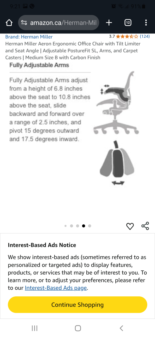 Herman Miller Aeron Ergonomic Office Chair - Medium B - photo 4