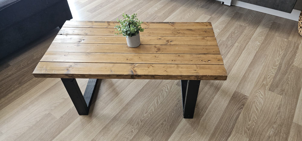 Rustic Wooden Coffee and Side Tables