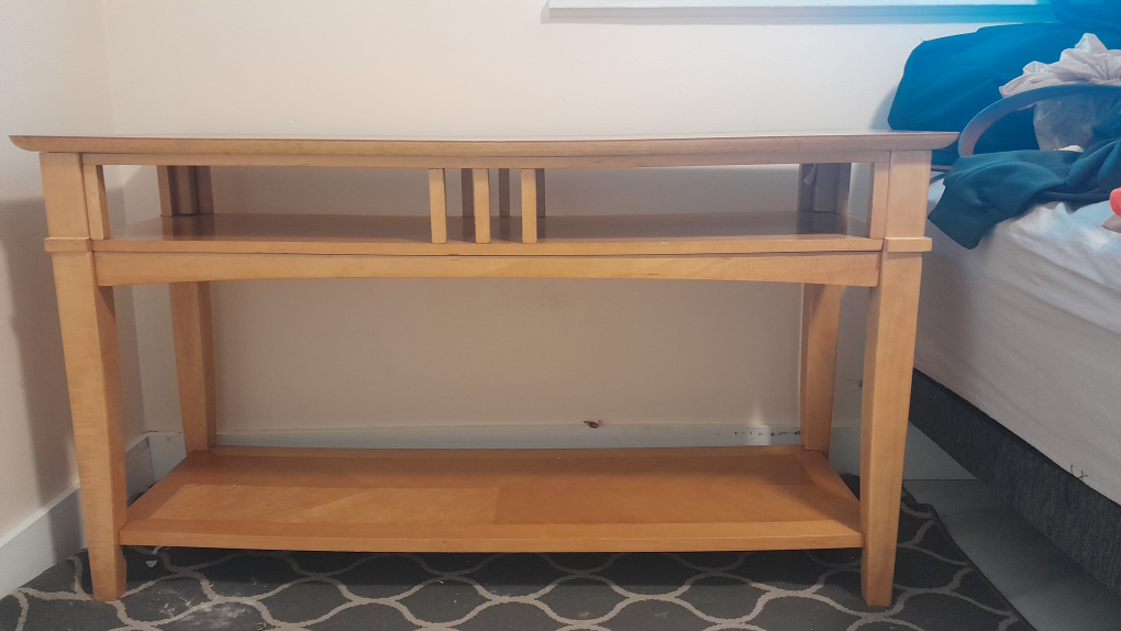 tv stand or wooden stand table .