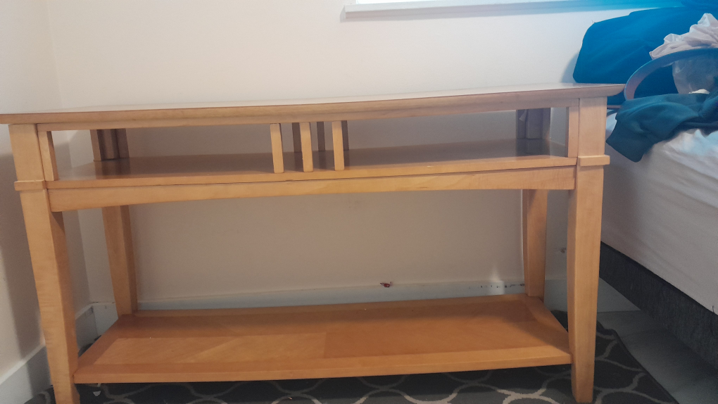 tv stand or wooden stand table . - photo 3