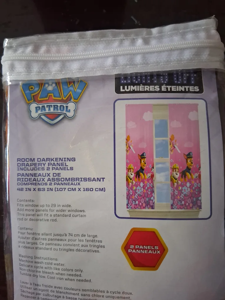 New Paw Patrol Room Darkening Drapery Panel 42x63 image indicator(2)