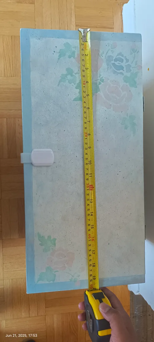 Hand-Painted Floral Storage wooden bench/chest image indicator(3)