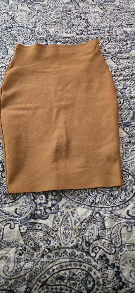 Tan Mini Skirt thumbnail