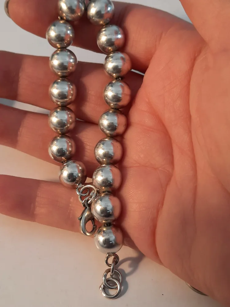 Sterling Silver Bead Bracelet image indicator(2)