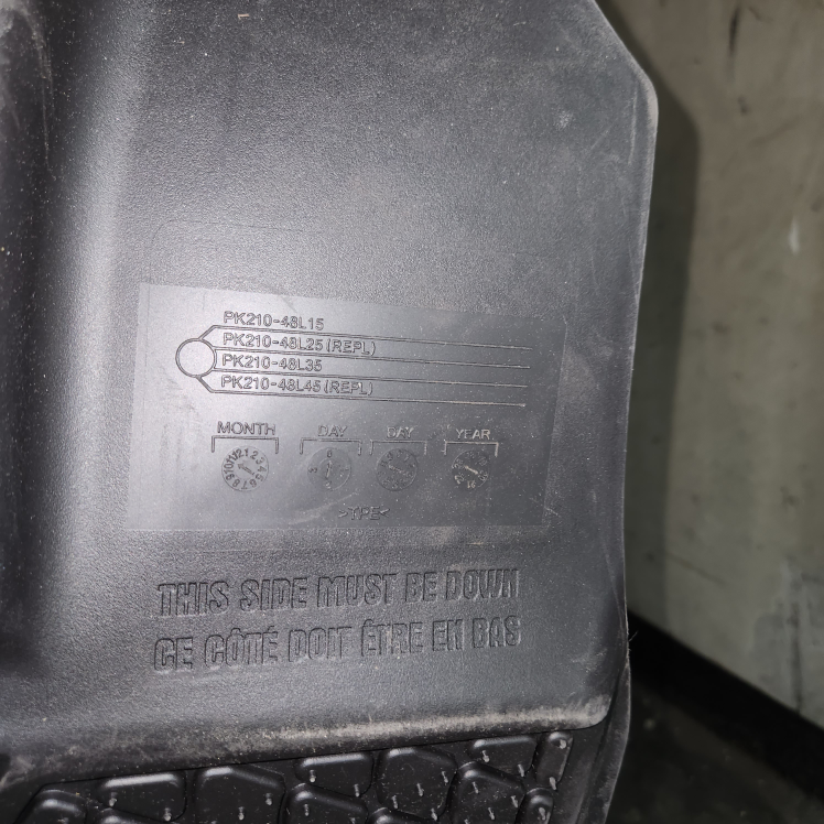 2020 2024 Toyota Highlander OEM Rubber Floor Mats - photo 4