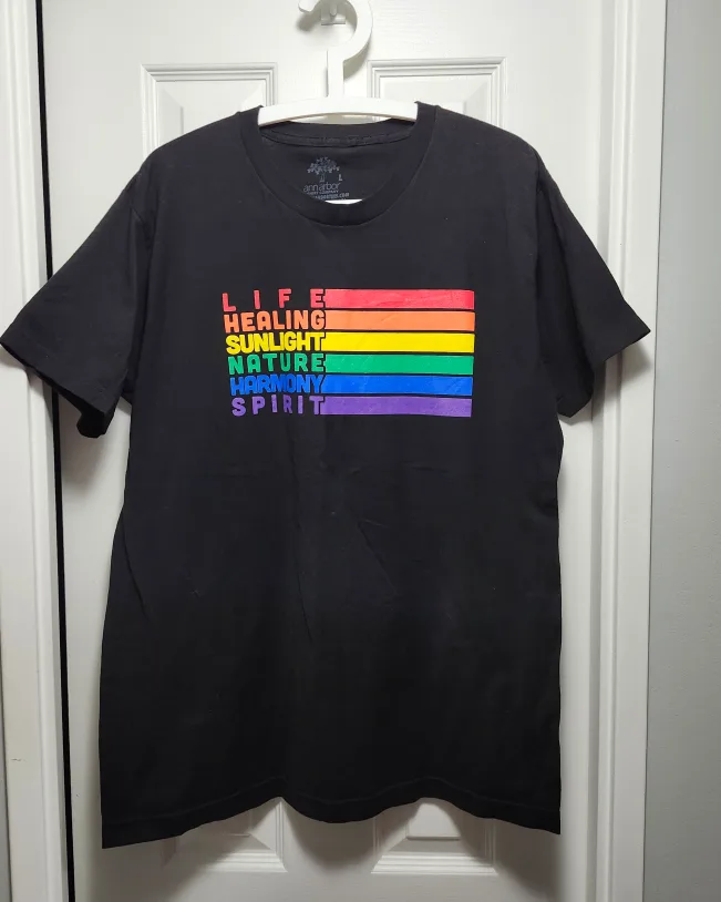 3 PRIDE T-SHIRTS. #L Gender Neutral. $5-$10 thumbnail