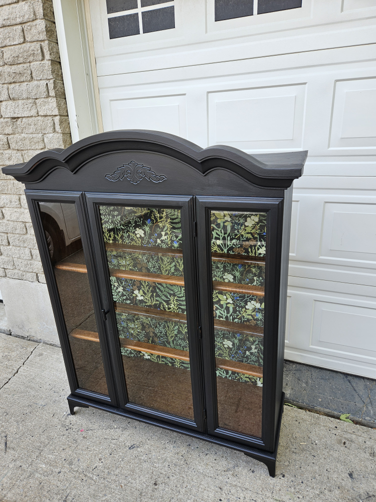 Newly painted Cabinet with Glass Doors - photo 2