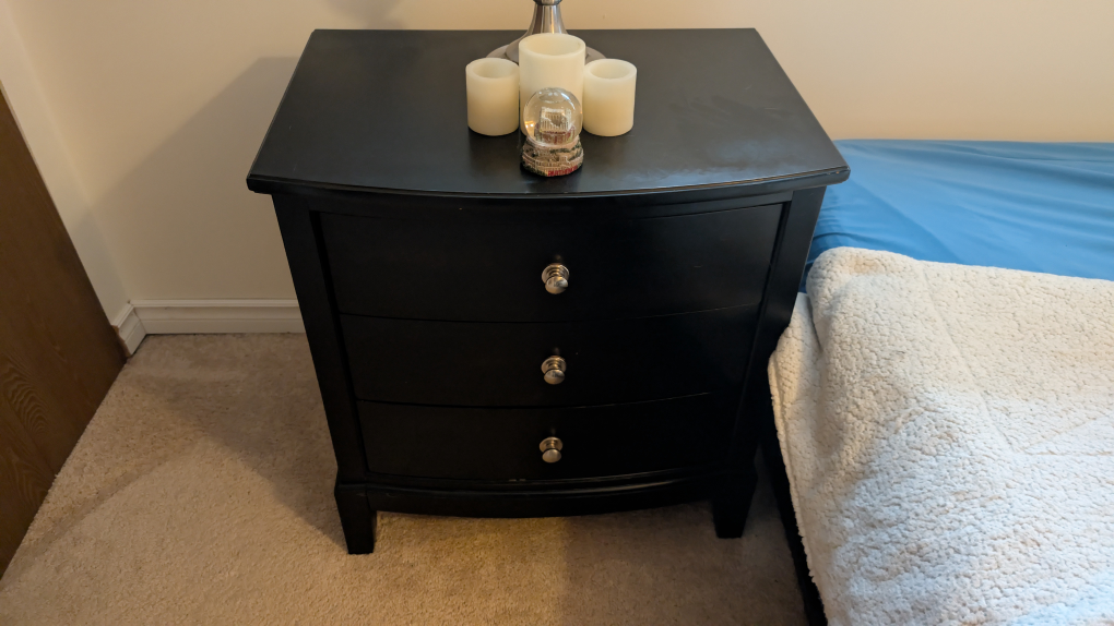 Black Dresser and Matching Nightstand - photo 3