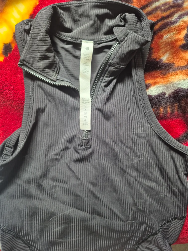Lululemon Ribbed Half-Zip Bodysuit, Size 12 thumbnail