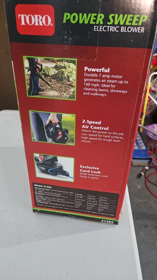 Toro Power Sweep Electric Blower image indicator(2)