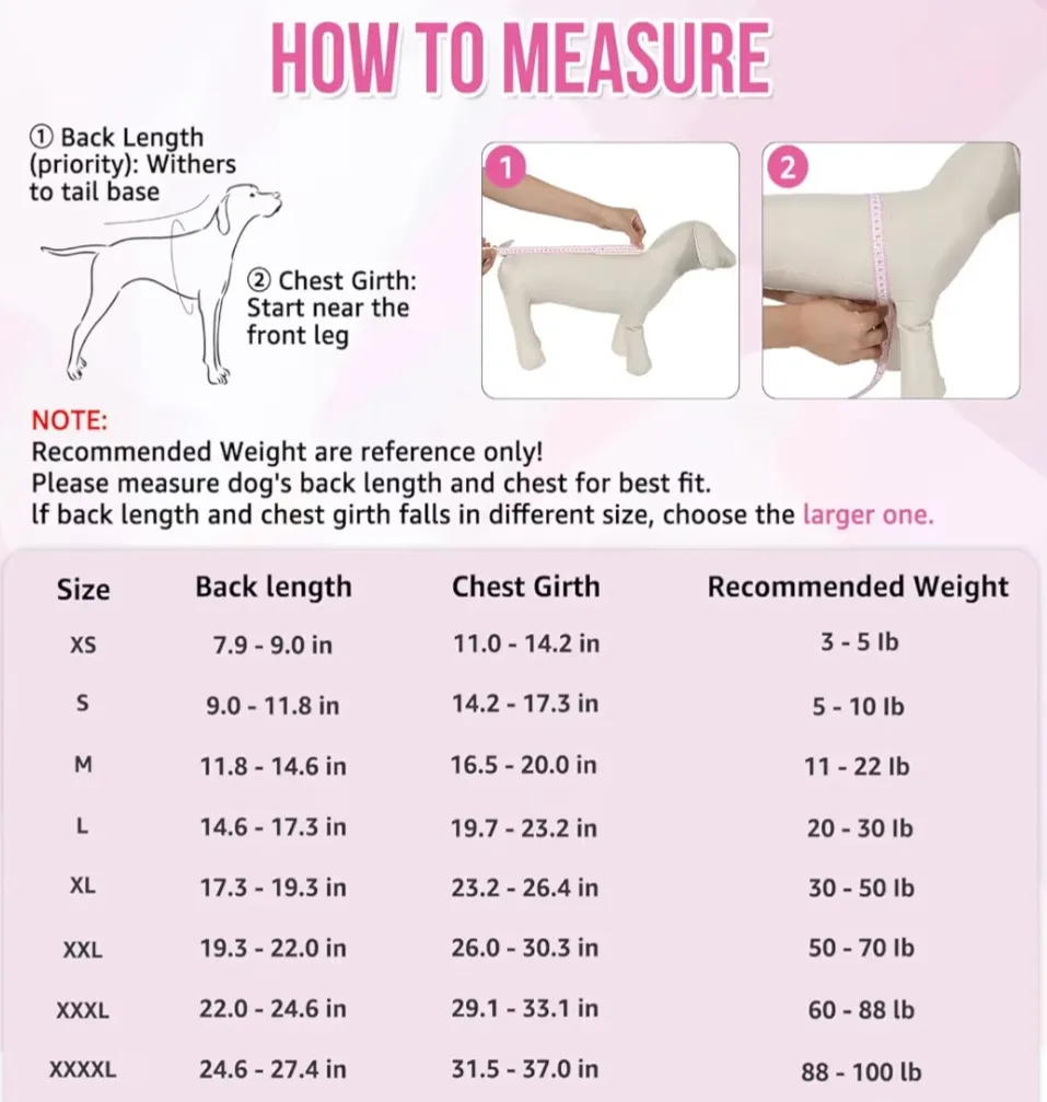 Pink Dog recovery suit - Size L image indicator(2)