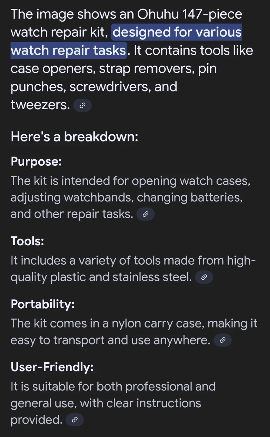 Ohuhu Watch Repair Kit image indicator(7)