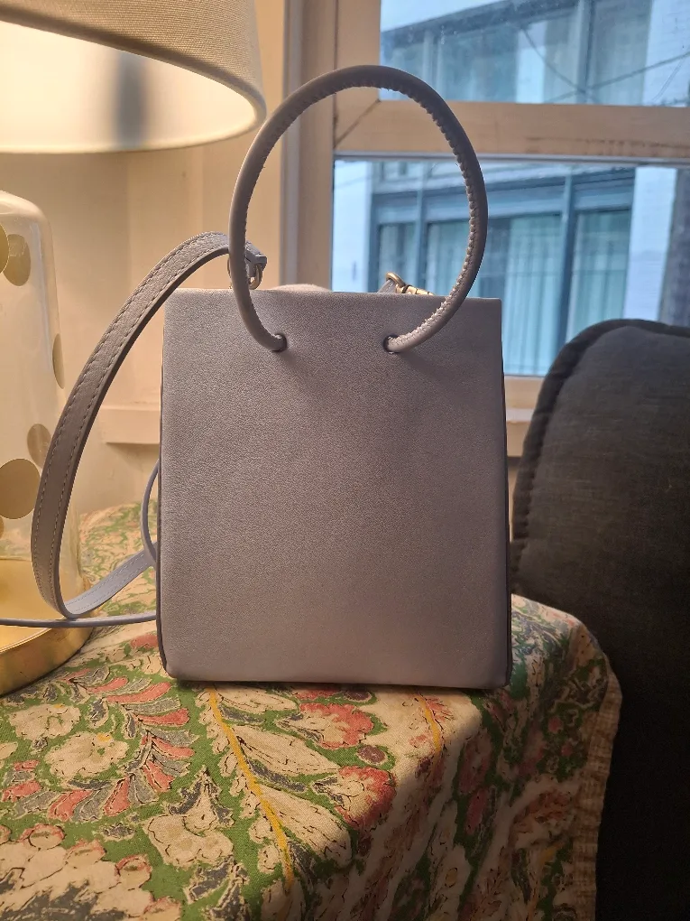 Auxiliary leather mini tote thumbnail