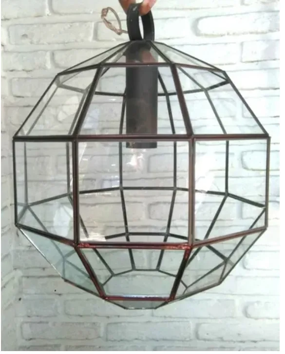 Vintage Brass & Glass Globe lamps thumbnail