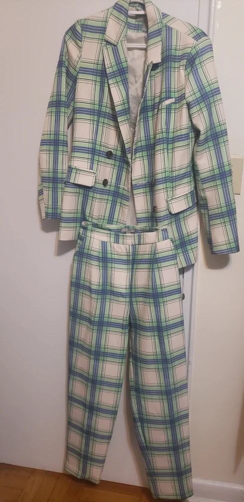 ASOS Plaid Suit Set - Size 6