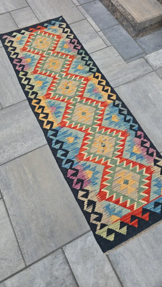 Vintage Multi-Colored Runner Rug image indicator(2)