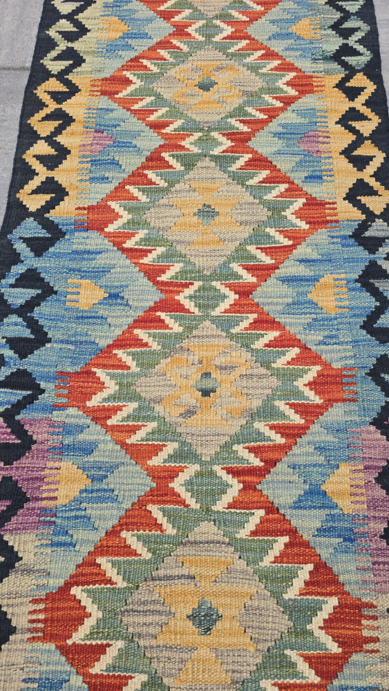 Vintage Multi-Colored Runner Rug - photo 4