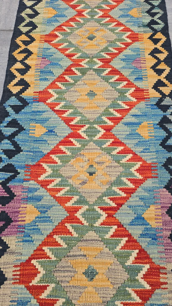 Vintage Multi-Colored Runner Rug image indicator(4)