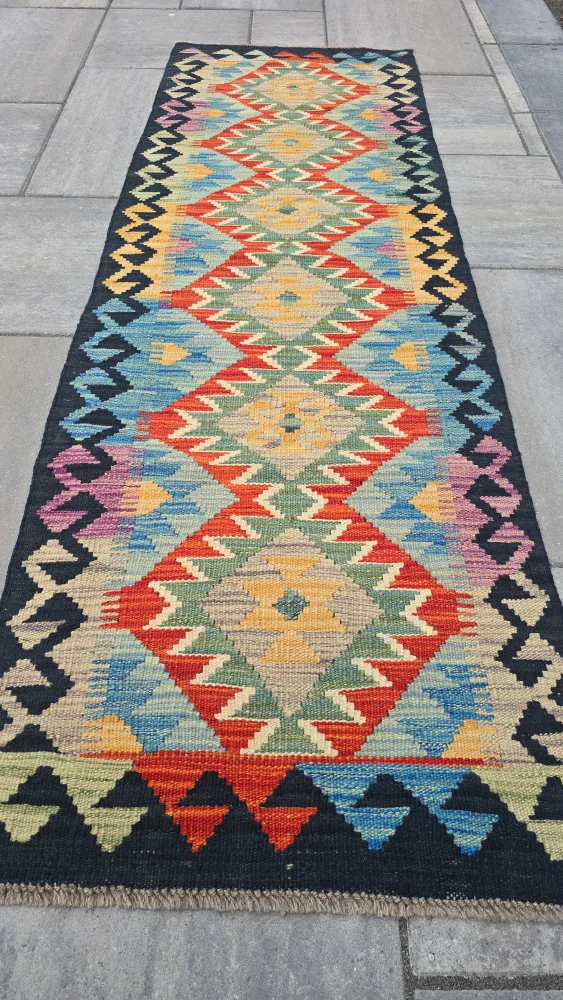 Vintage Multi-Colored Runner Rug image indicator(5)