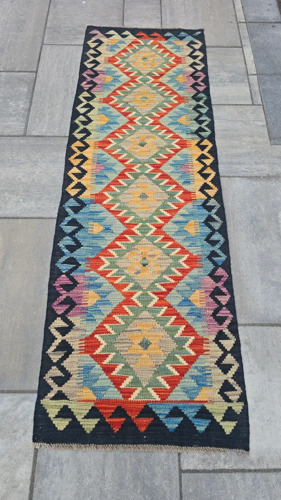 Vintage Multi-Colored Runner Rug image indicator(6)