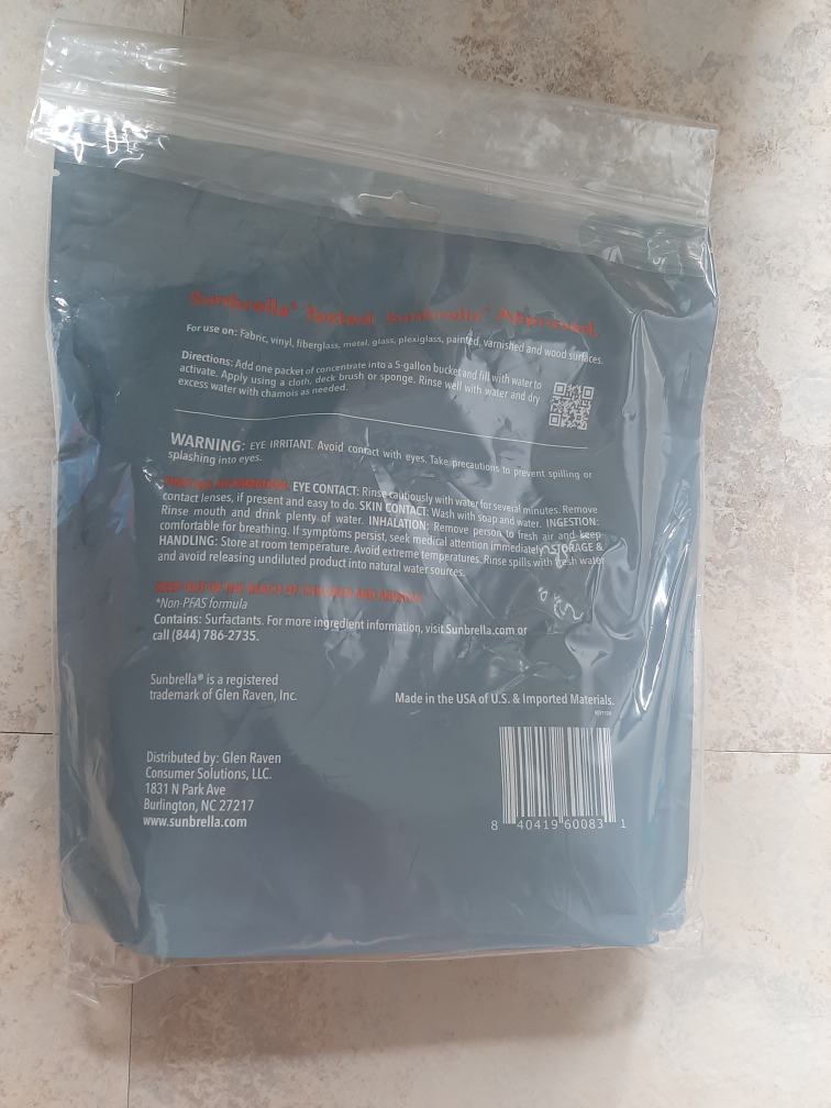 Sunbrella Marine Clean Boat Wash Packets