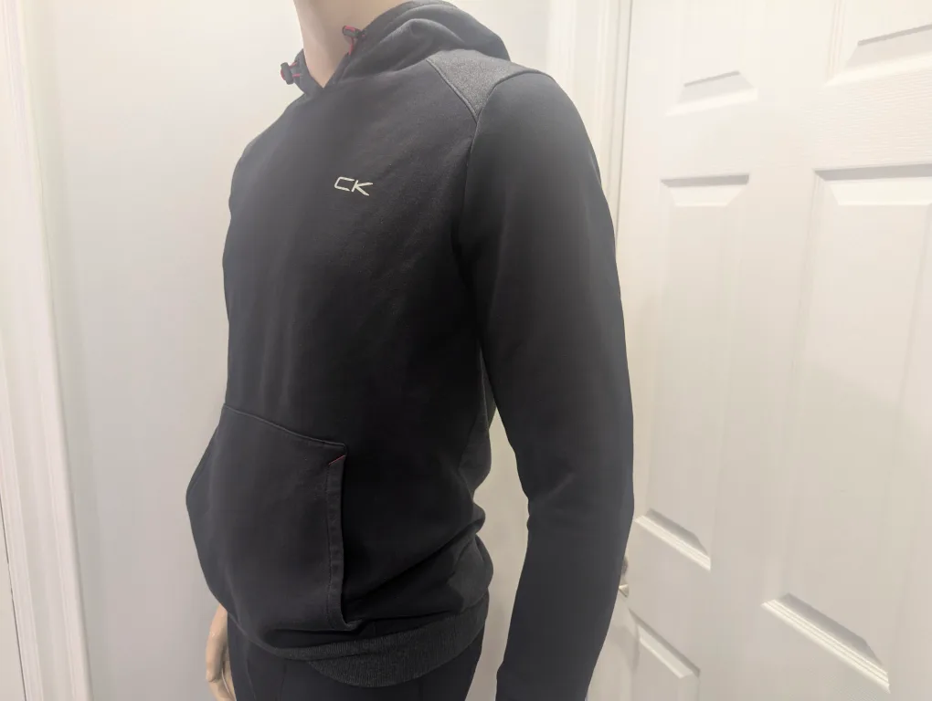 EUC - Men's Calvin Klein Black Hoodie Size S image indicator(2)