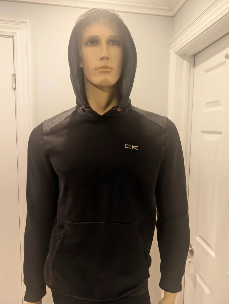 EUC - Men's Calvin Klein Black Hoodie Size S image indicator(3)