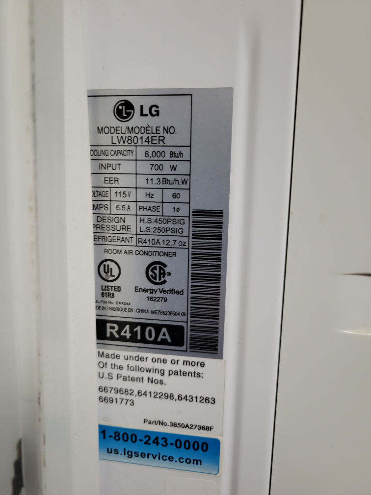 LG LW8014ER Window Air Conditioner - photo 2