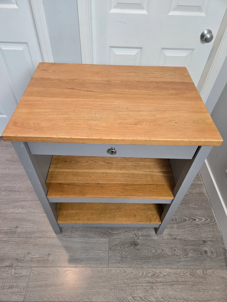 newly refinished butcher block kitchen island ikea tornviken image indicator(2)