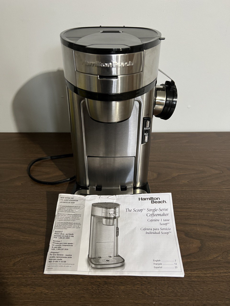 Hamilton Beach Scoop Single Serve Coffee Maker, Fast Brewing