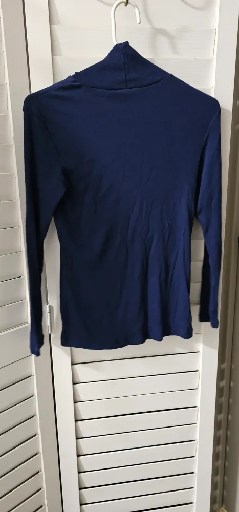 Navy Turtleneck Long Sleeve Shirt image indicator(3)