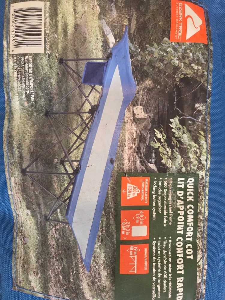 Ozark Trail Quick Comfort Cot image indicator(2)