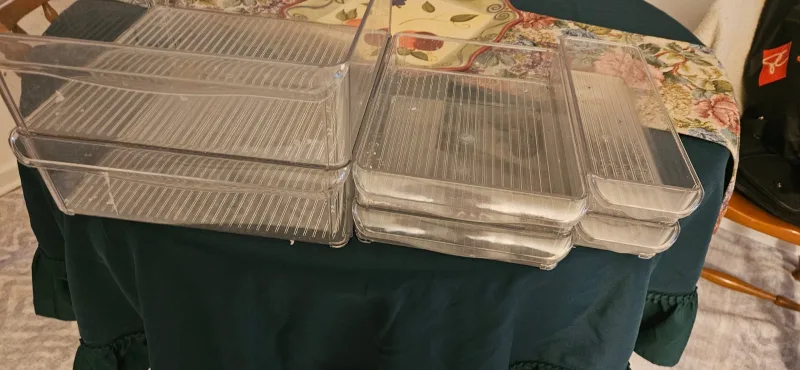 Clear Plastic Drawer Organizers - Set of 6 image indicator(3)