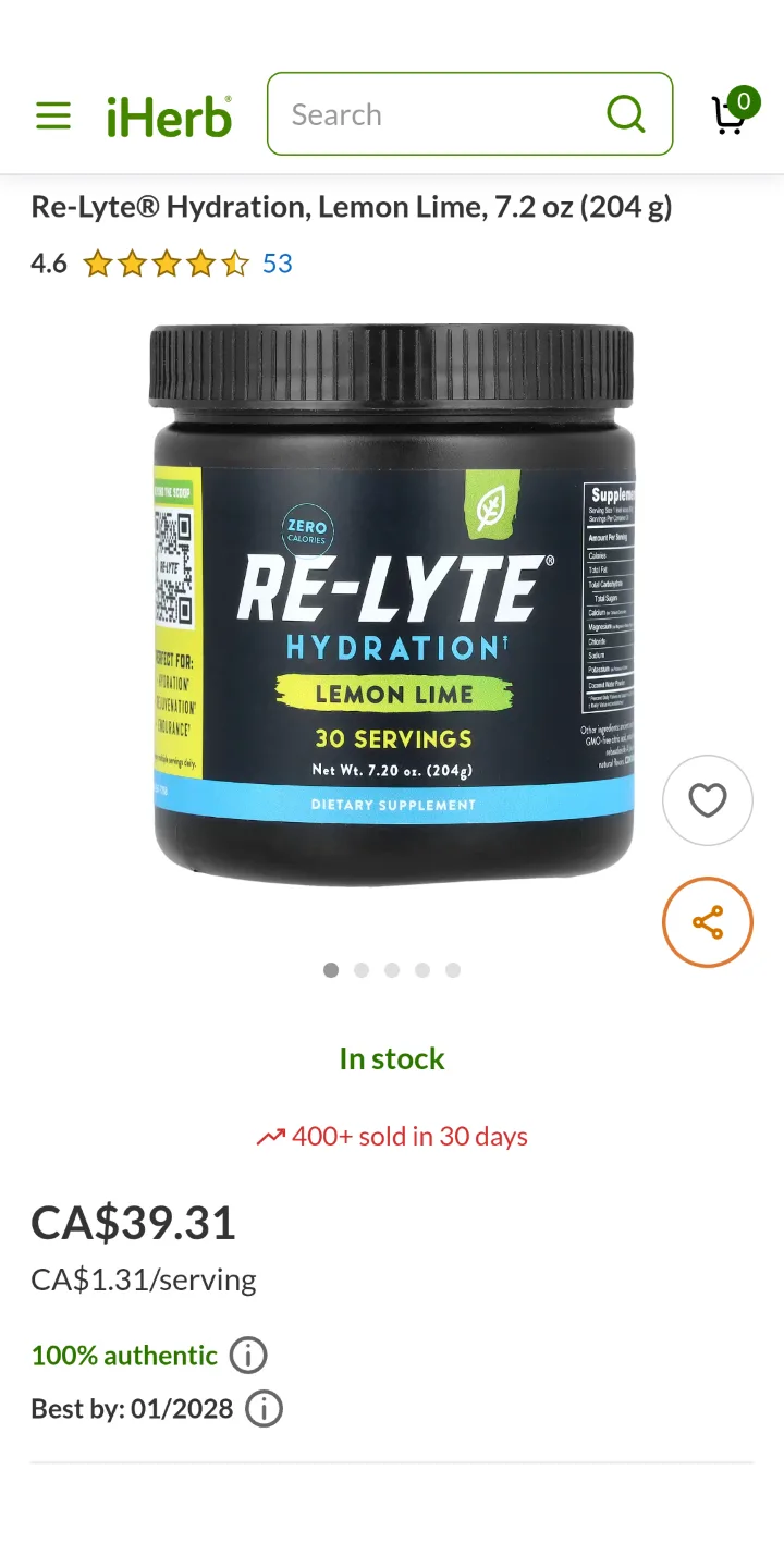 Redmond Life Re-Lyte Hydration Drink Mix image indicator(3)