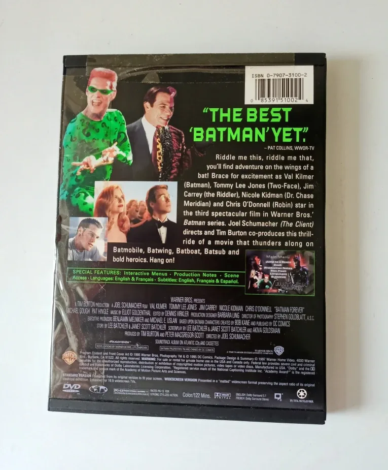Vintage/Sealed~1995 Batman Forever DVD image indicator(2)