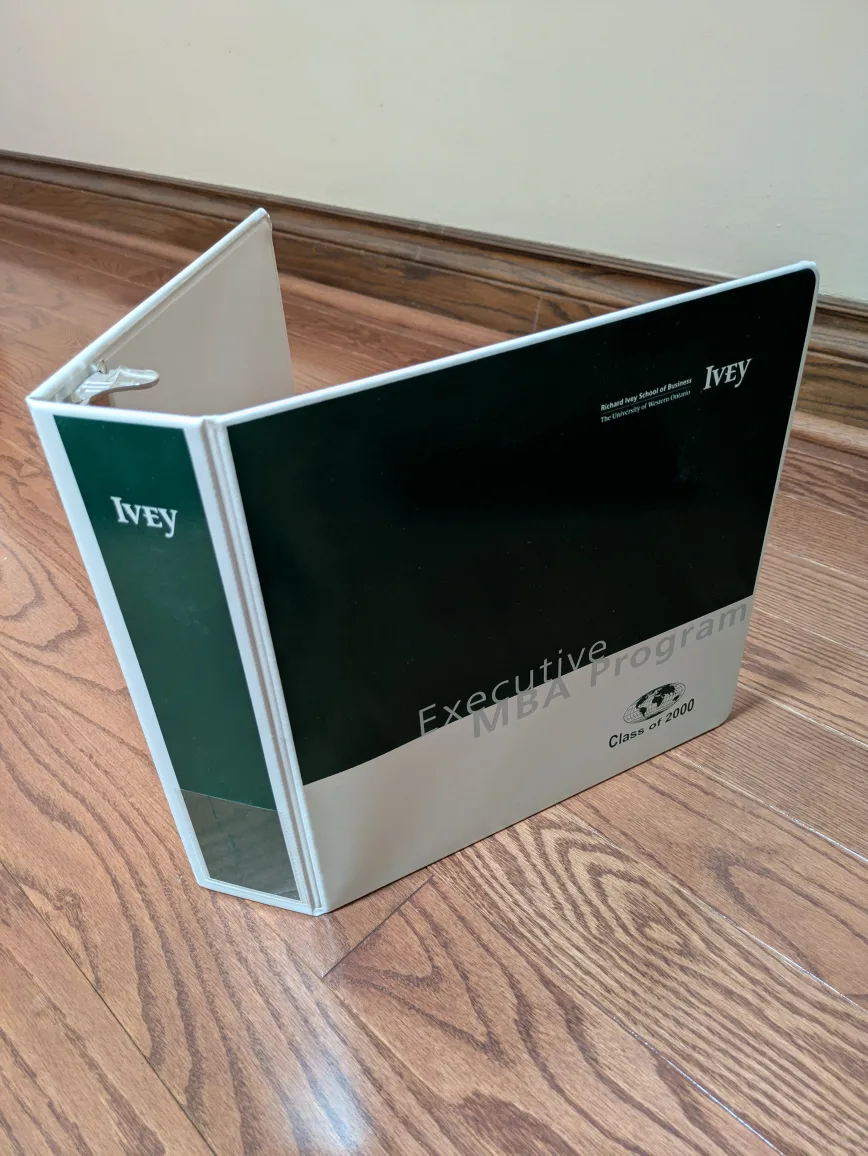 🌟#freecycle, Ivey Executive MBA Program Binder thumbnail