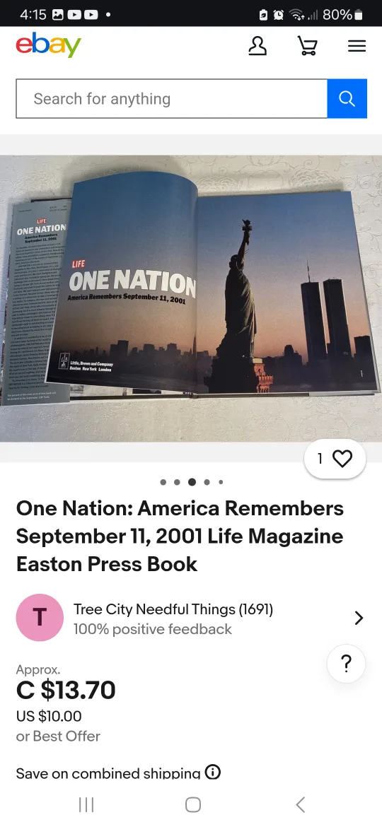 LIFE book:  One Nation - America Remembers September 11, 2001 image indicator(3)