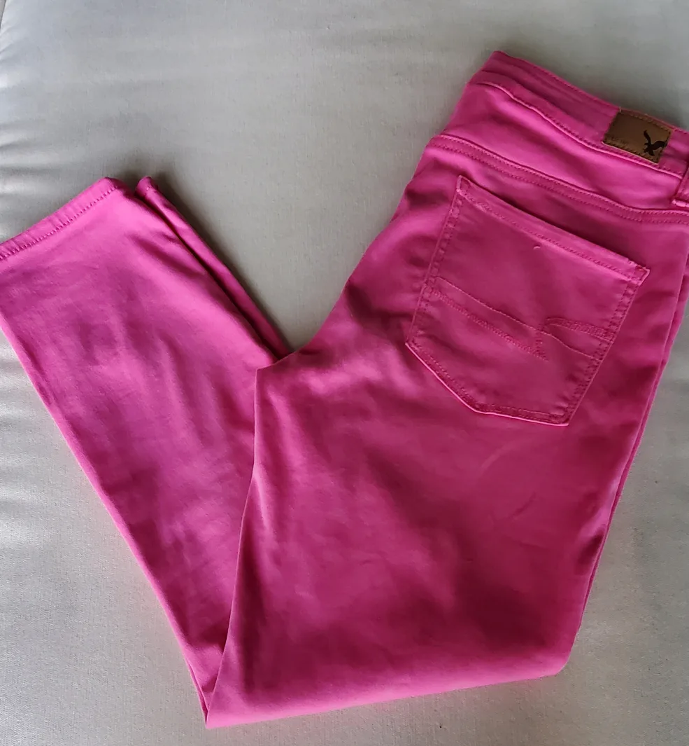 American Eagle Pink Stretchy Pants [10] image indicator(2)