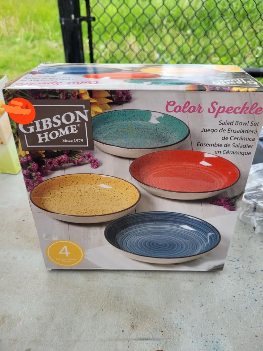 Gibson Home Color Speckle Salad Bowl Set thumbnail