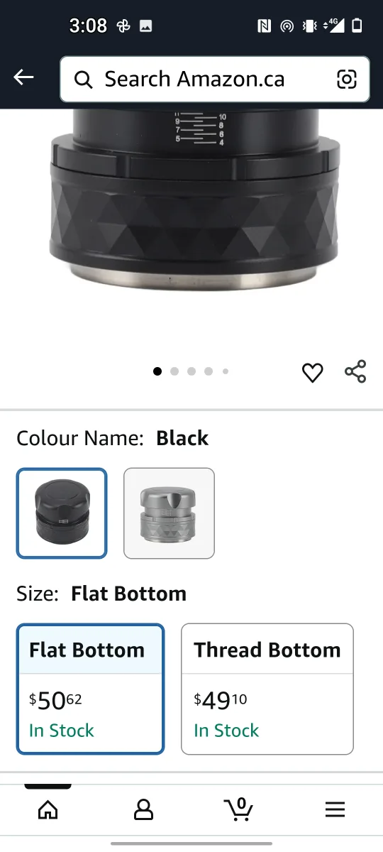 Coffee Distributor Leveler Tool - Flat Bottom image indicator(2)