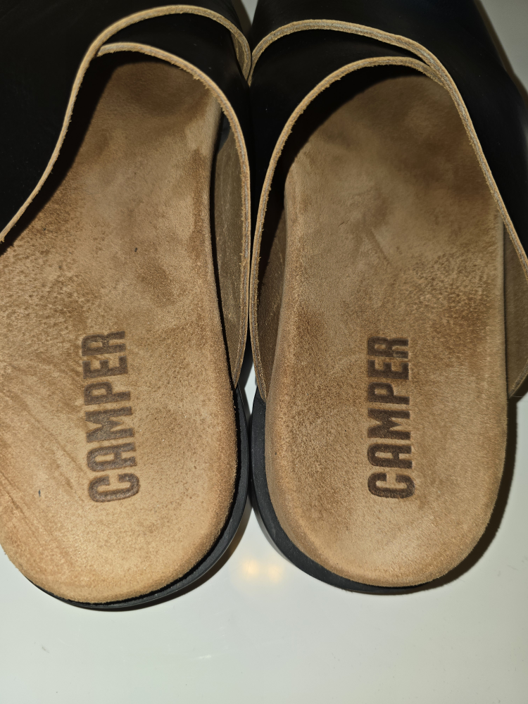 Camper Black Leather Sandals Brutus - Size 39 - photo 2