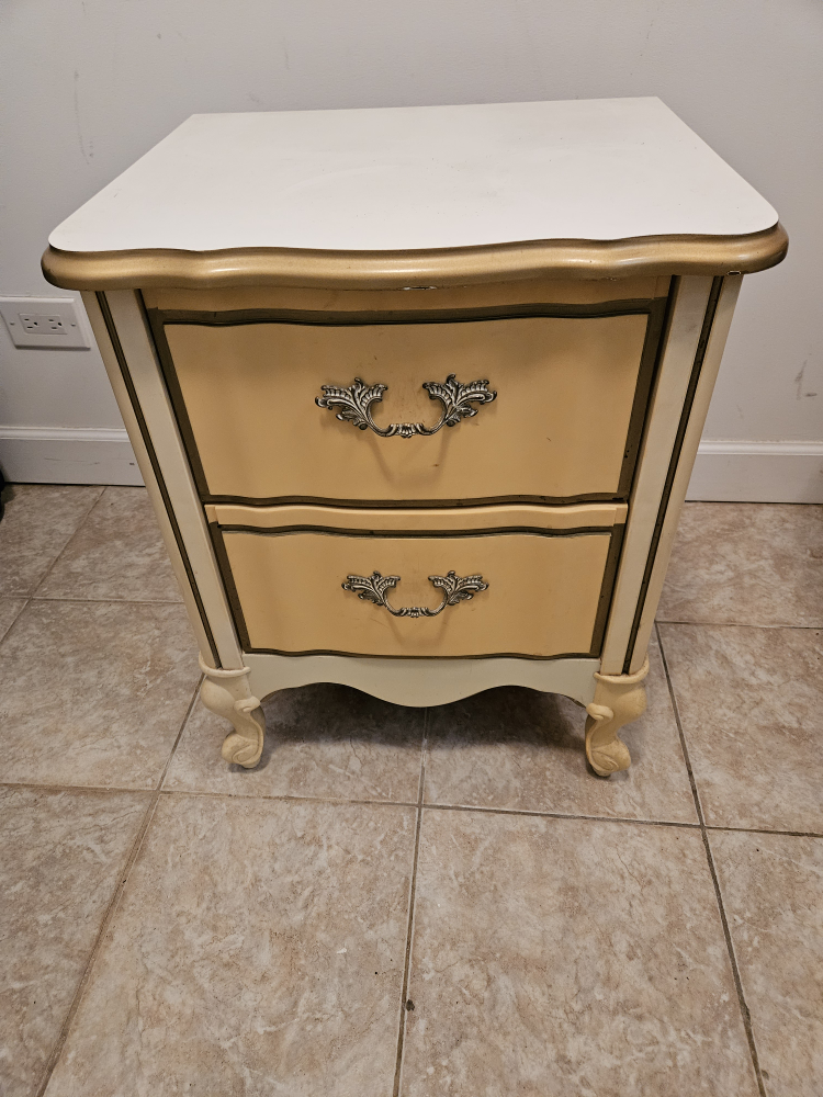 Vintage Two-Drawer Nightstand