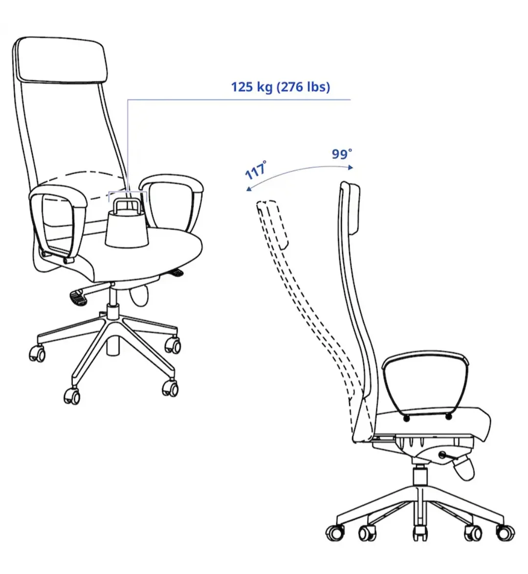MARKUS Office Chair Vissle Dark Gray Medium image indicator(6)