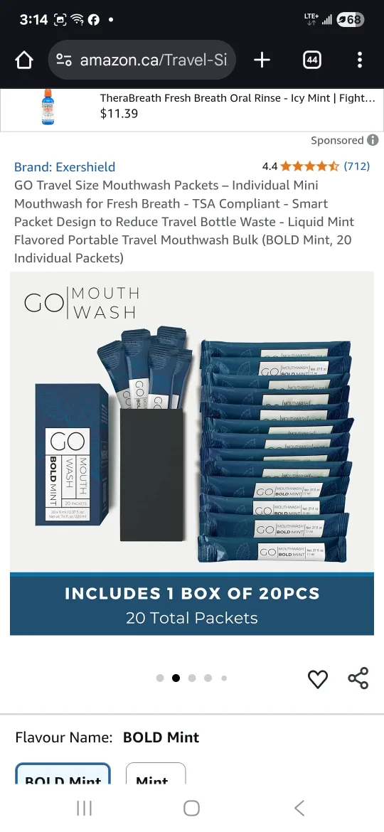 Mouthwash Packets on the go image indicator(2)