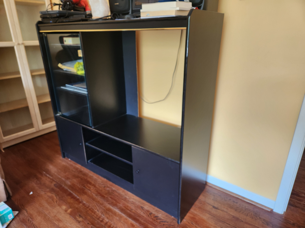 Modern Black Entertainment Unit - photo 2