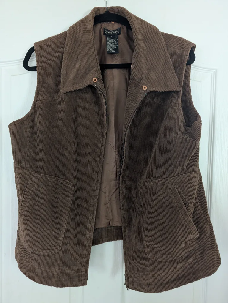 Brown Corduroy Vest thumbnail
