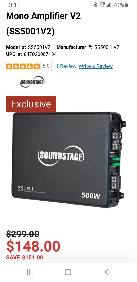 Soundstage Bass Party Pack w/ Dual 10" Subwoofer image indicator(6)